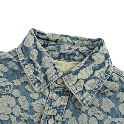 Louis Vuitton Nigo joint style burnt flower work denim jacket