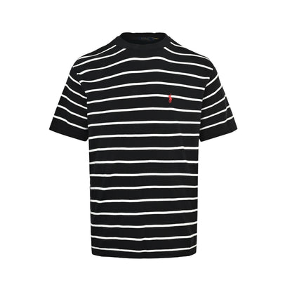Ralph Lauren pony logo striped knitted short sleeves