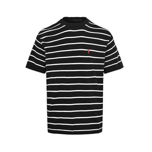 Ralph Lauren pony logo striped knitted short sleeves