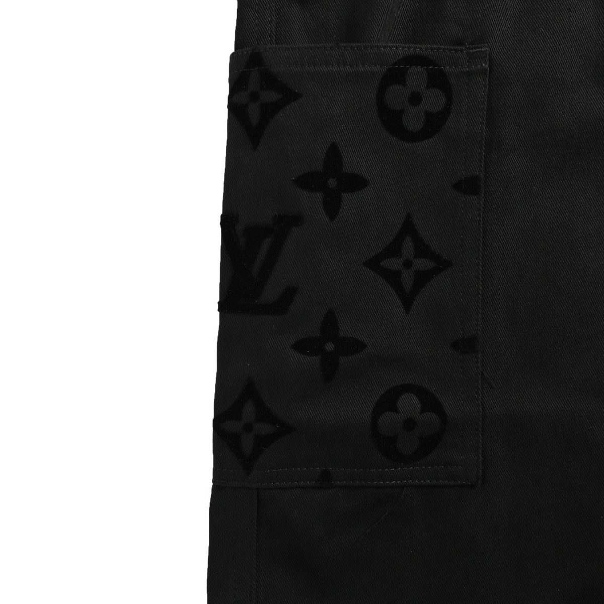 Louis Vuitton 24ss pocket flocked patchwork shorts