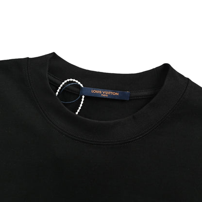 Louis Vuitton small label printed letter embroidered short sleeves