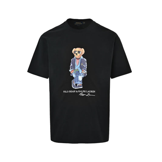 Ralph Lauren Hua cartoon sunglasses bear print short sleeves