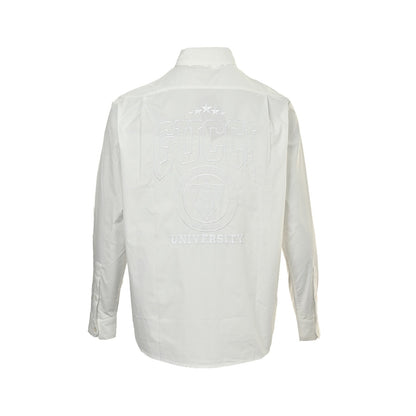 Gucci 25Fw back embroidered logo shirt