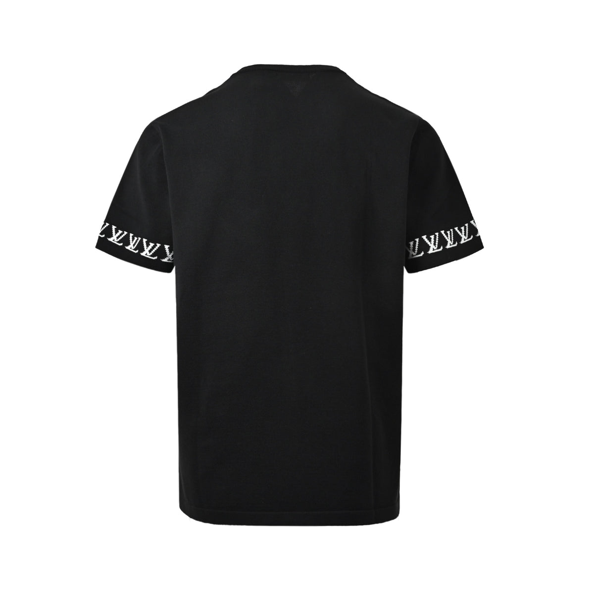 Louis Vuitton cuff logo small letters jacquard knitted short sleeves