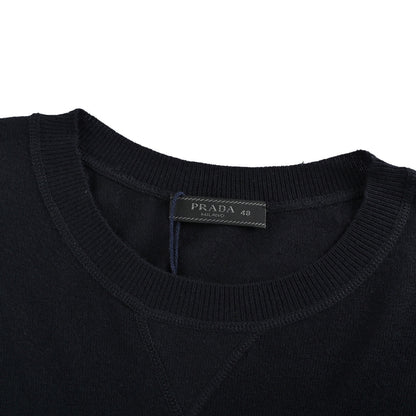 Prada 25ss classic logo jacquard knitted short sleeves