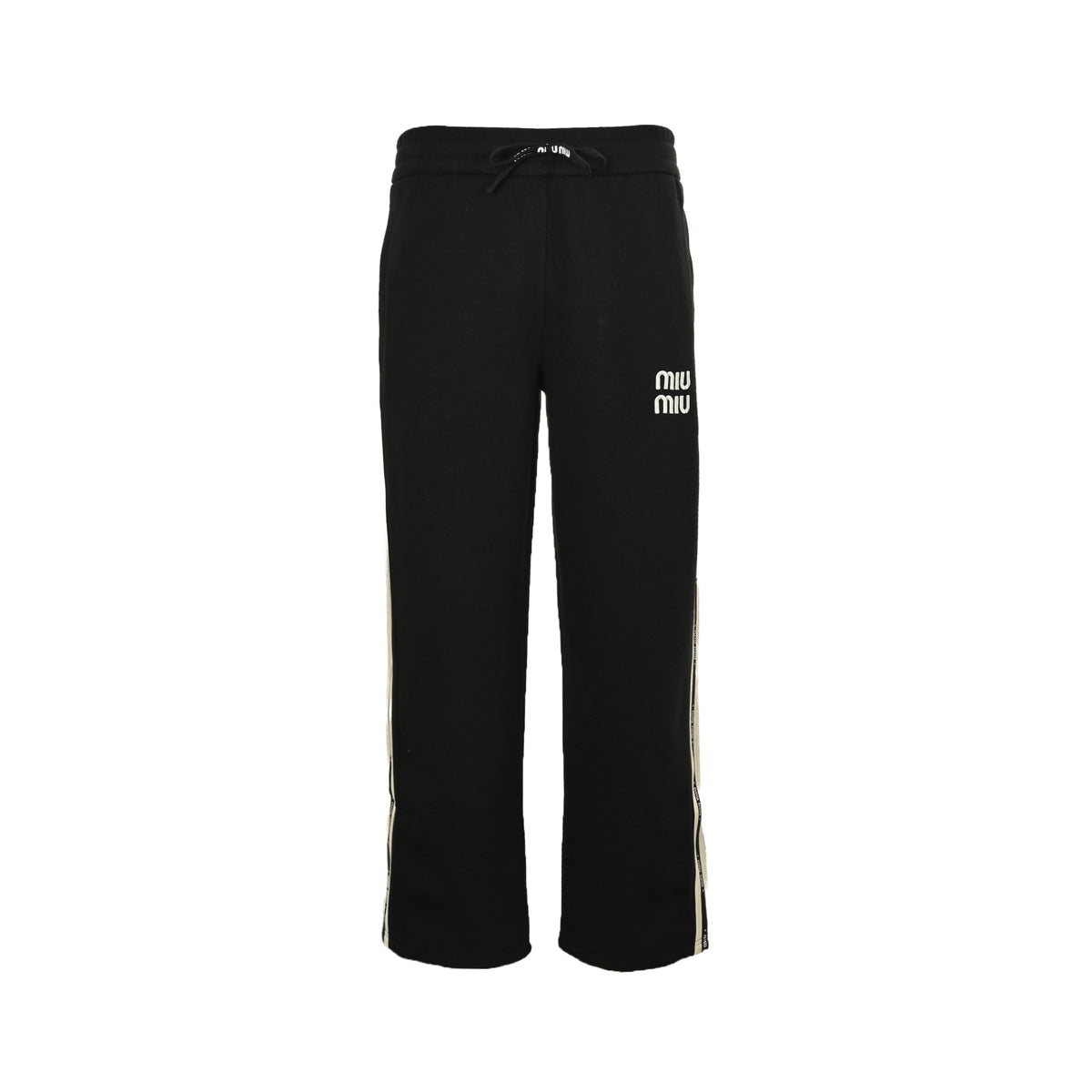Miu Miu letter web trousers