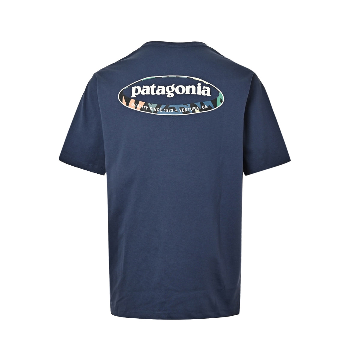 PATAGONIA oval logo printed short sleeves