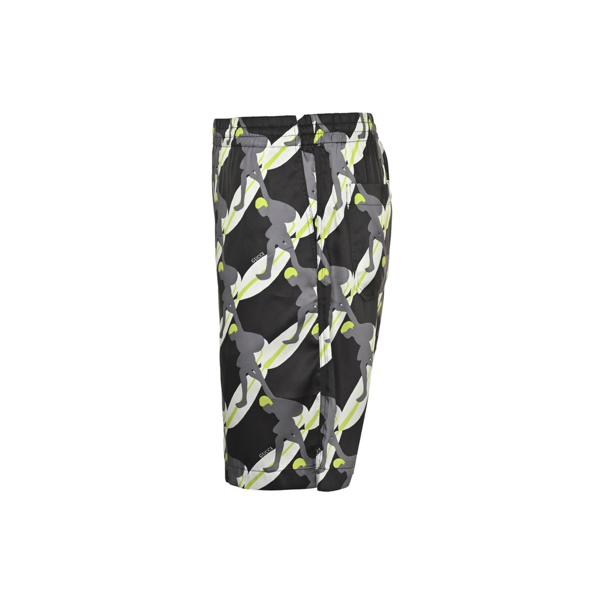 Gucci 25ss surf mulberry silk suit shorts