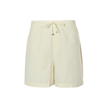 Loewe/Luo Yiwei embroidered hollow linen shorts