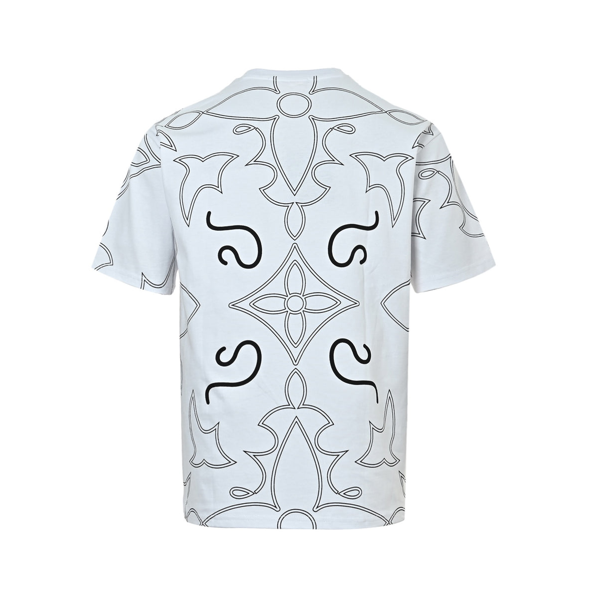 Louis Vuitton presbyopic line pattern printed short sleeves