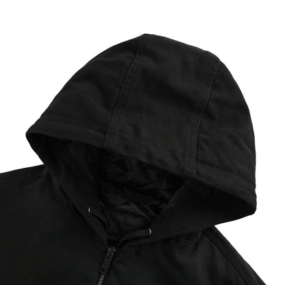 Prada 25Fw triangle logo hooded cotton jacket