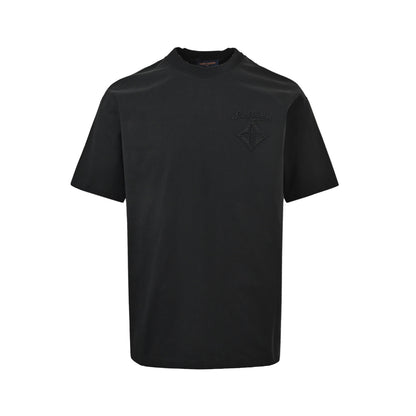 Louis Vuitton round neck short sleeves with sunflower embroidery on the back