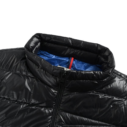 Moncler/Mask 25Fw chest diagonal zipper limited yellow label down jacket