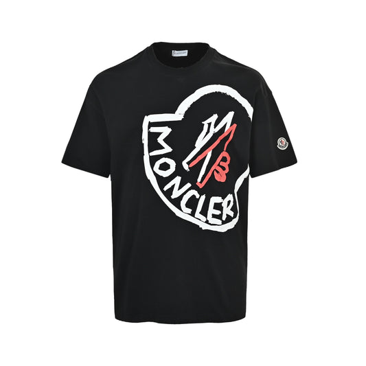 Moncle/Muzzled Short Sleeves with Big Logo on the Chest