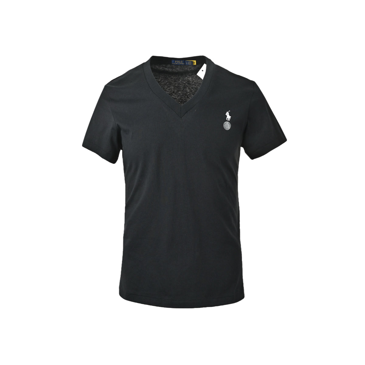 Ralph Lauren Women's V-neck pony logo embroidered short sleeves
