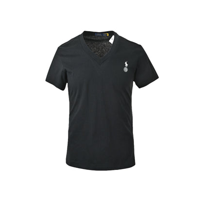Ralph Lauren Women's V-neck pony logo embroidered short sleeves