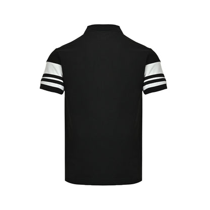 Prada striped triangle nameplate Polo short sleeves