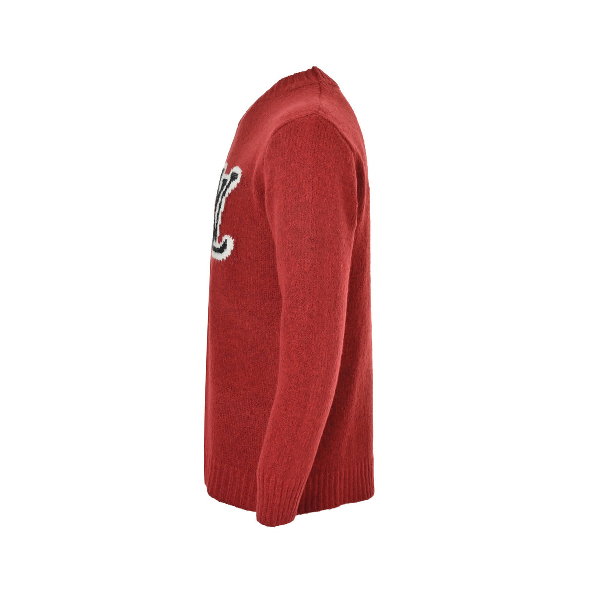 Louis Vuitton 25Fw front and back jacquard large logo crew neck sweater