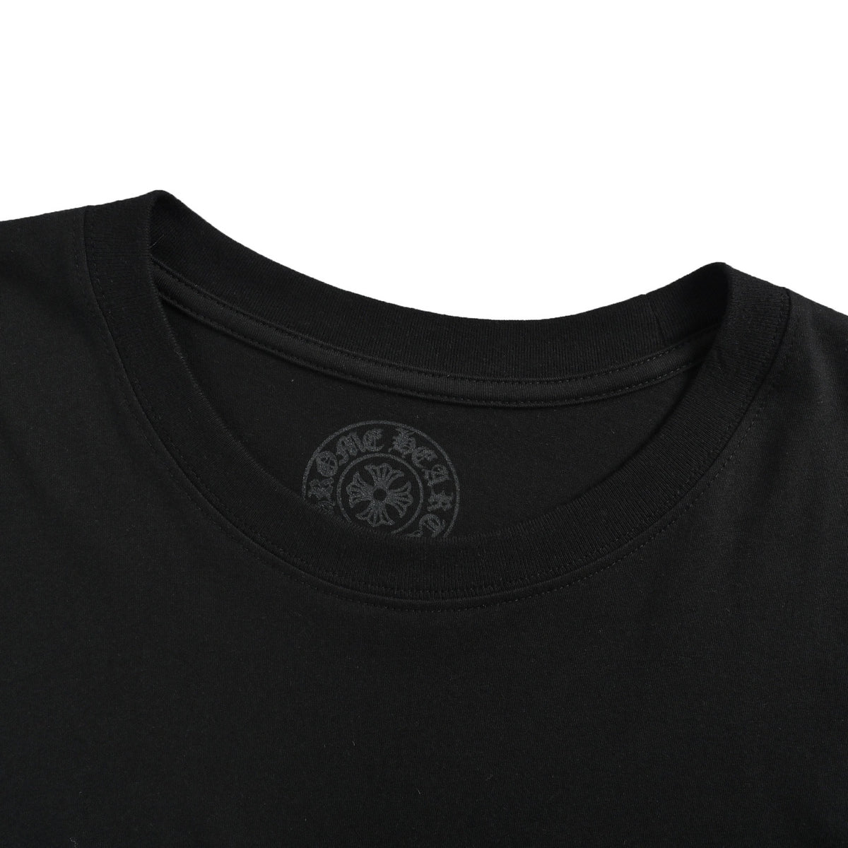 Chrome Hearts/Chrome Heart Curved Letter Print Short Sleeves