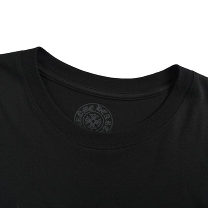 Chrome Hearts/Chrome Heart Curved Letter Print Short Sleeves