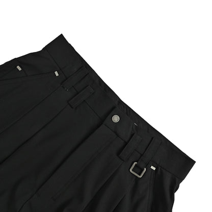 TEAM WANG square button casual trousers