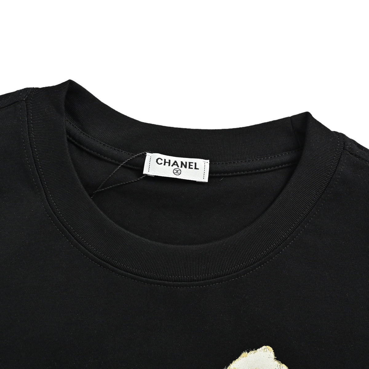 Chanel hand-painted double C printed short sleeves