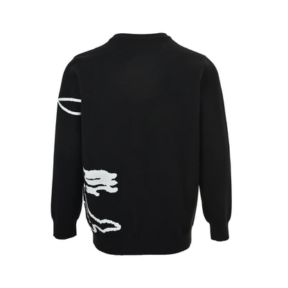 Burberry 25Fw Knight War Horse Jacquard Sweater
