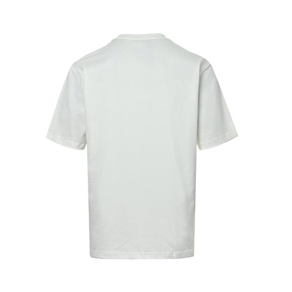 Gucci 26ss embroidered nameplate short sleeves