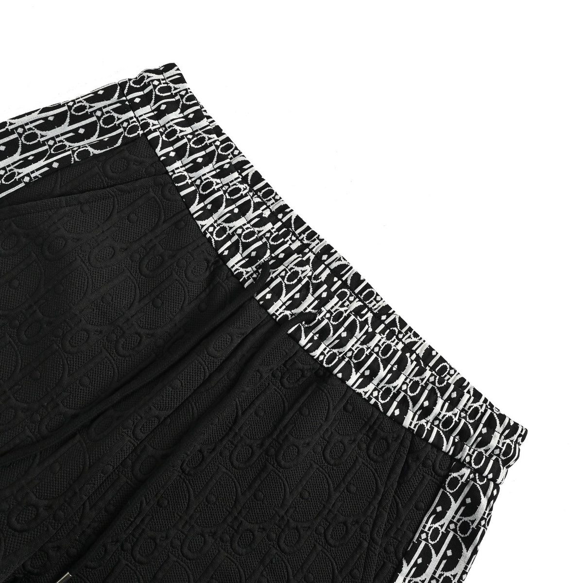 Dior dark pattern old flower jacquard web shorts