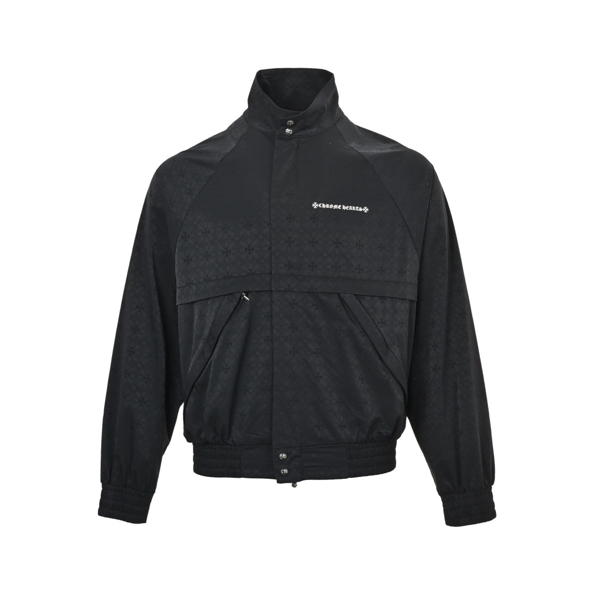 Chrome Hearts full printed dark pattern zipper jacket