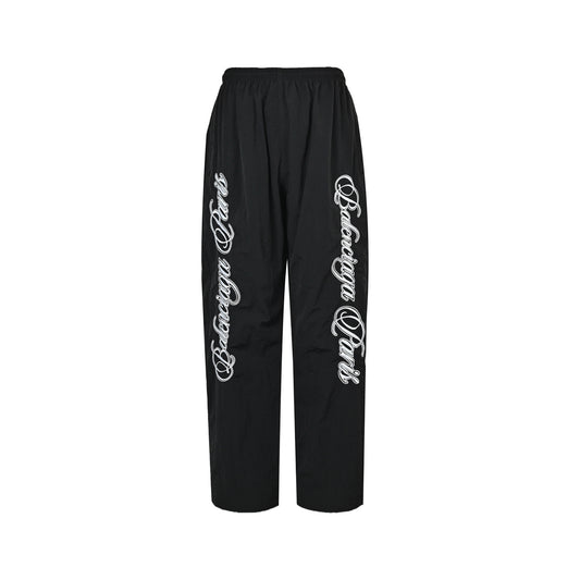 Balenciaga/Balanciaga cursive signature letter embroidered sports suit trousers