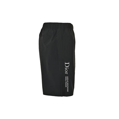 Dior side letter zipper pocket embroidered shorts