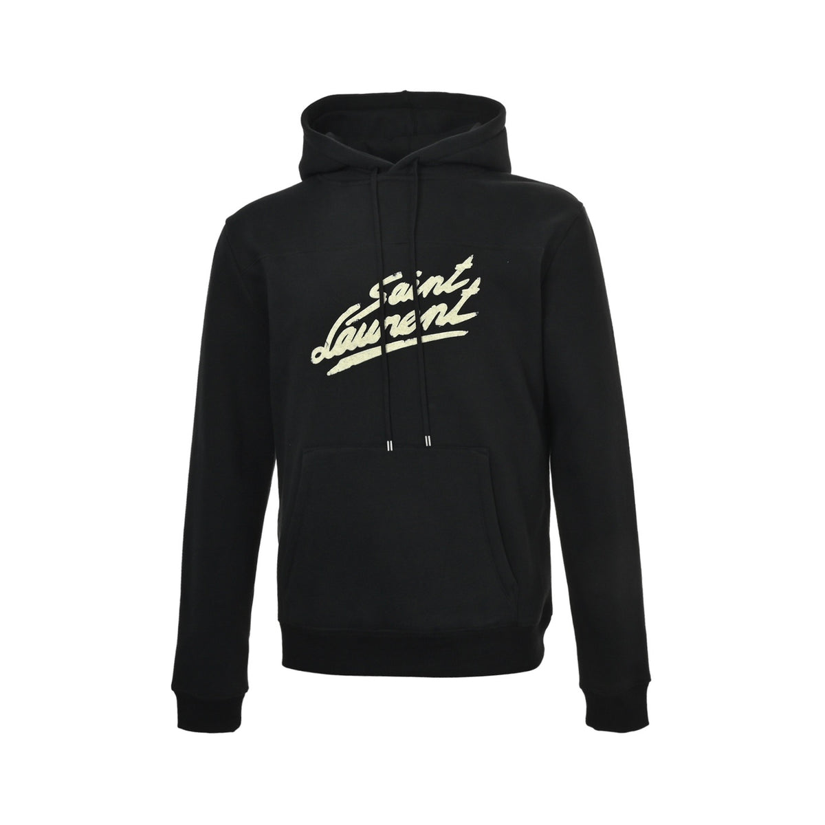 SAINT LAURENT SLP chest printed hooded sweatshirt