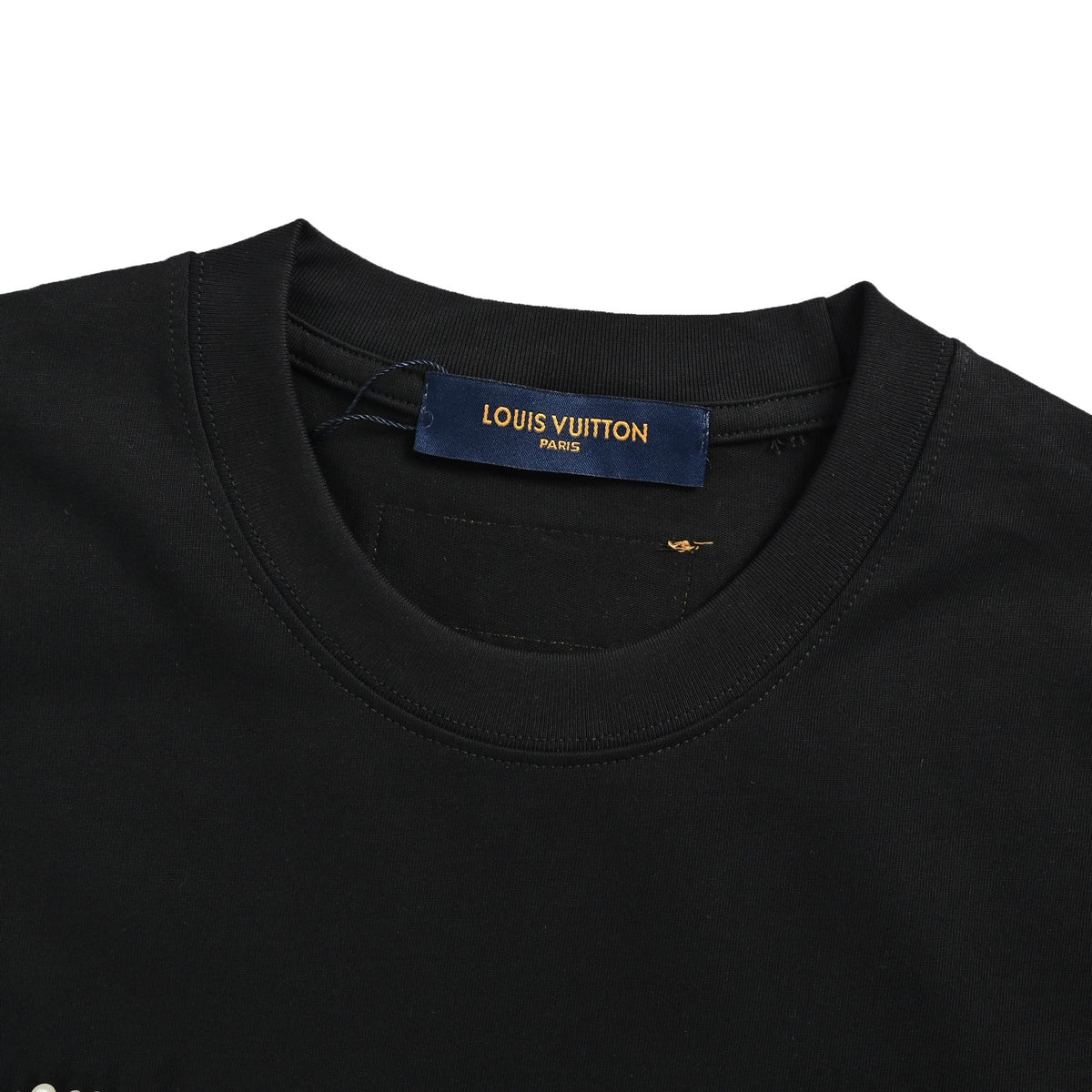 Louis Vuitton line beaded embroidery round neck short sleeves
