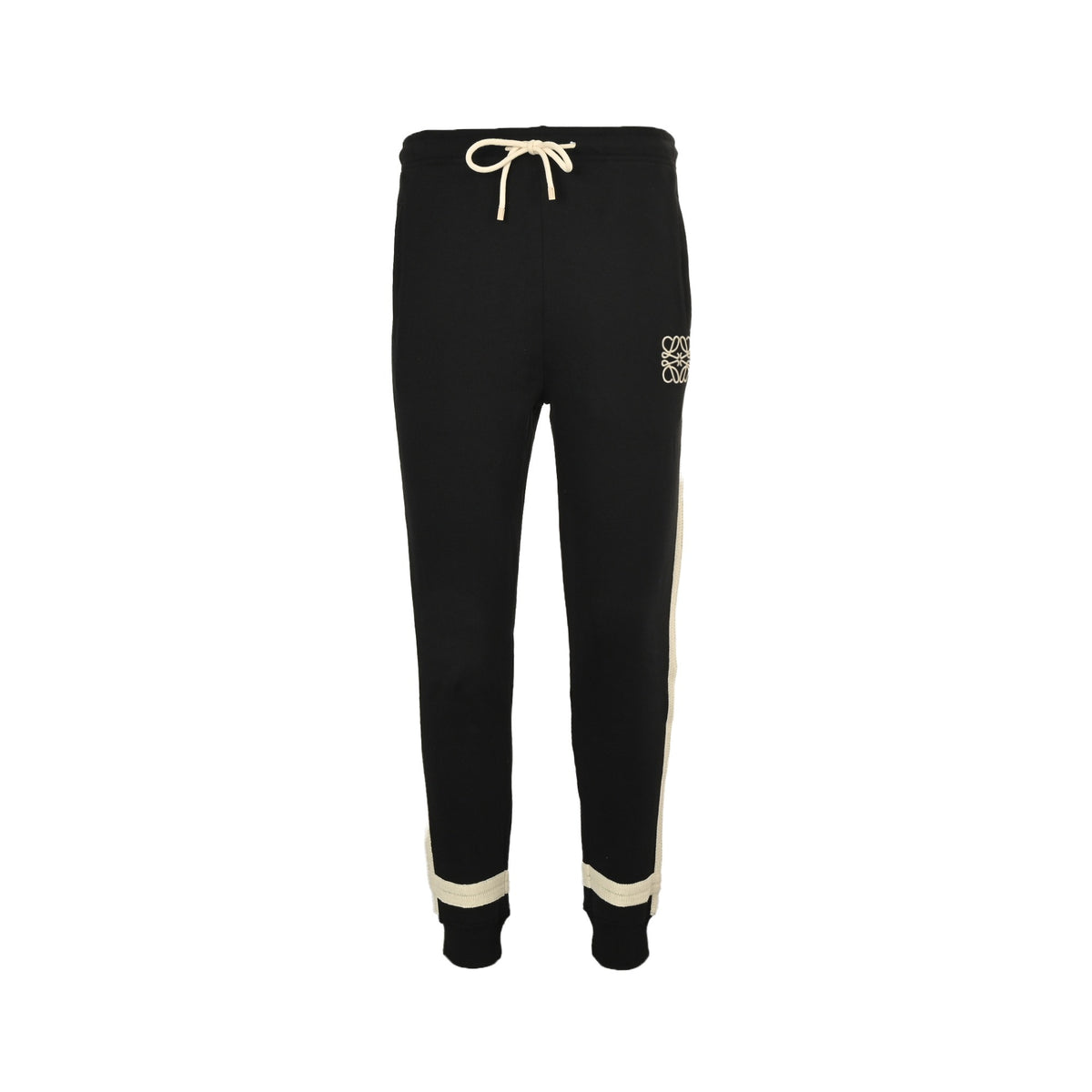 Loewe/Loewei embroidered logo braided webbing trousers