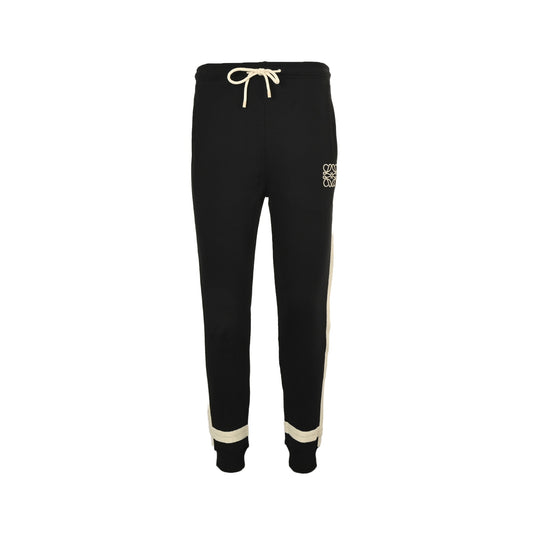 Loewe/Loewei embroidered logo braided webbing trousers