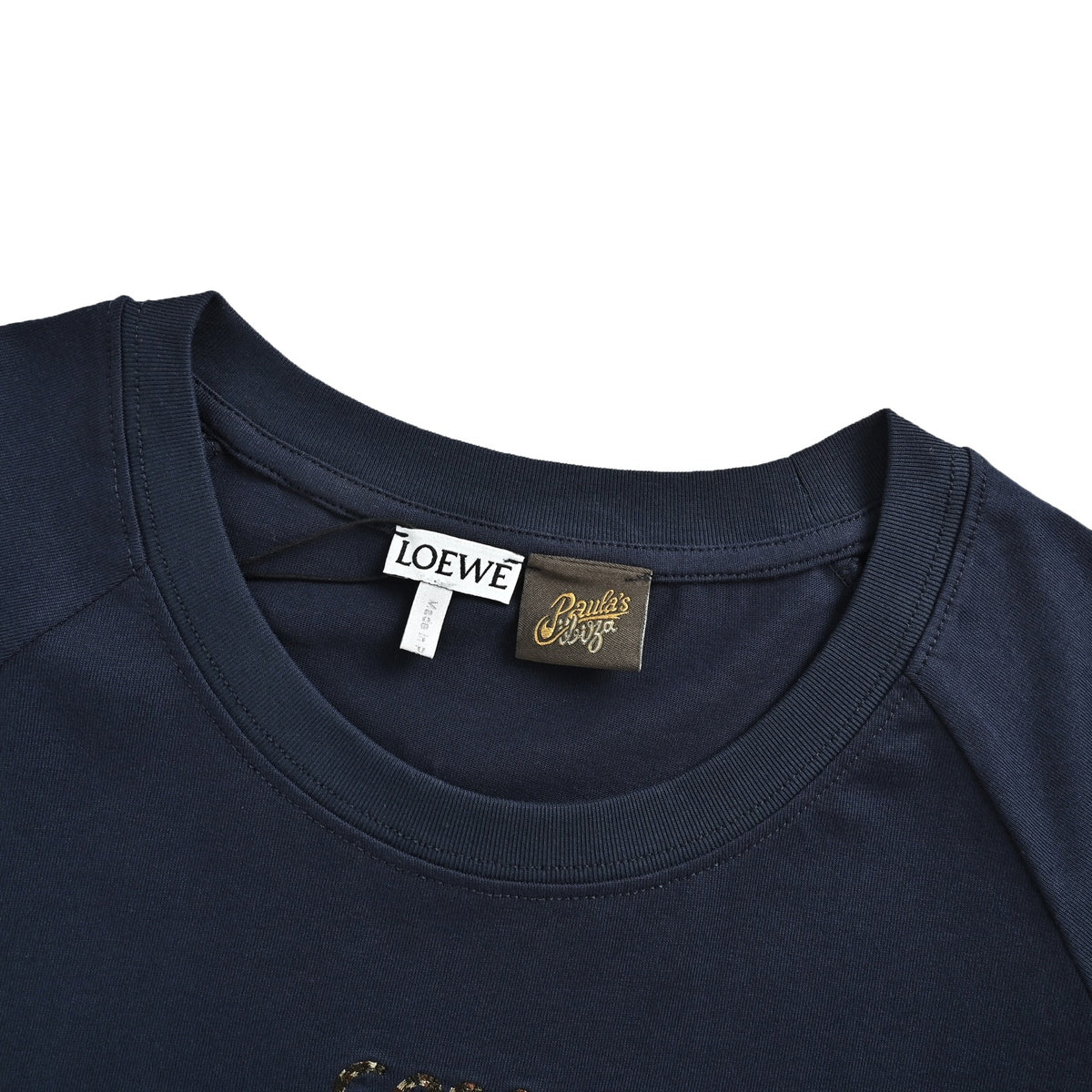 Loewe ANAGRAM mosaic embroidered short sleeves