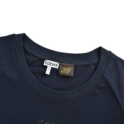 Loewe ANAGRAM mosaic embroidered short sleeves