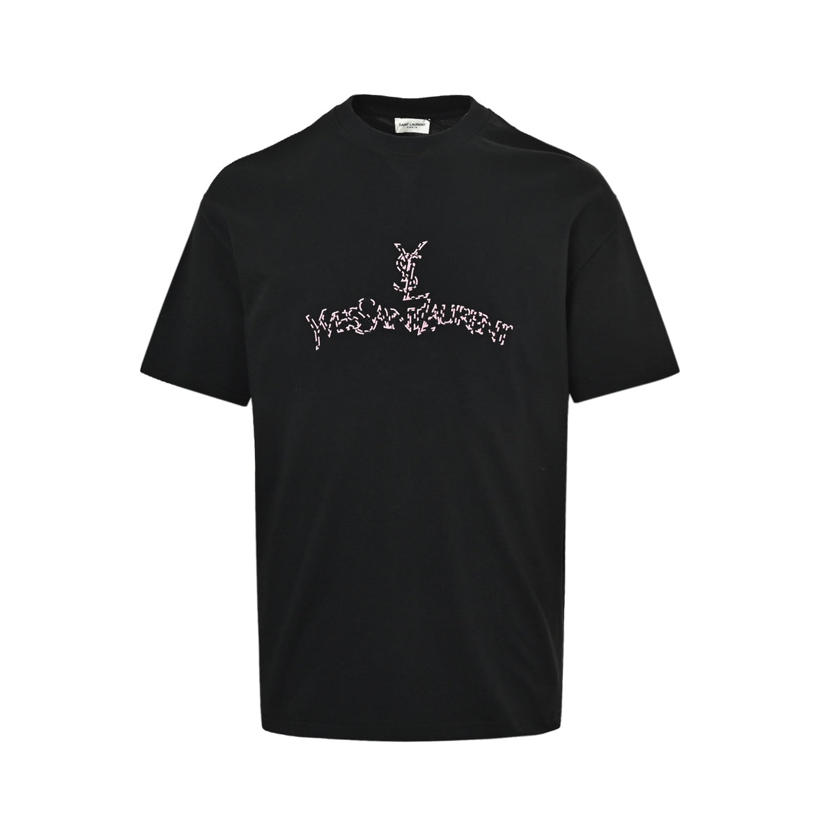 Saint Laurent embroidered letter logo short sleeves
