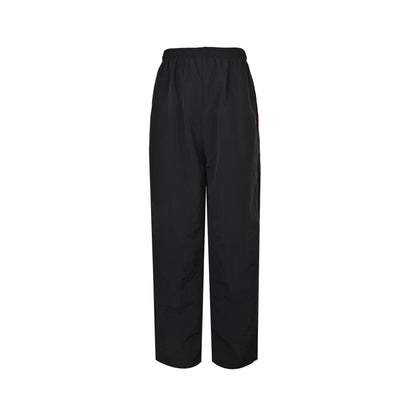 Balenciaga 3M black and red stitching embroidered sports trousers