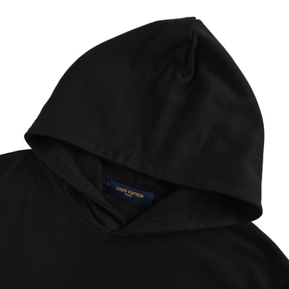 Louis Vuitton 25Fw washed holed hooded sweatshirt with floral embroidery on the back Louis Vuitton/Louis Vuitton 25Fw washed holed hooded sweatshirt with floral embroidery on the back
