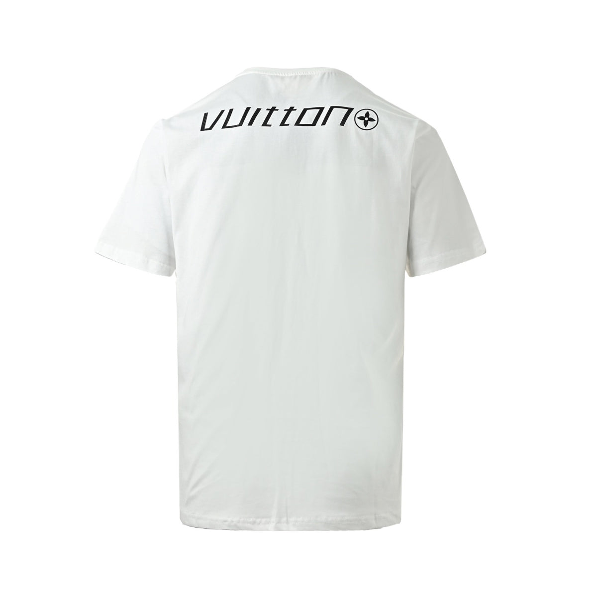 Louis Vuitton carbon fiber letter logo printed short sleeves