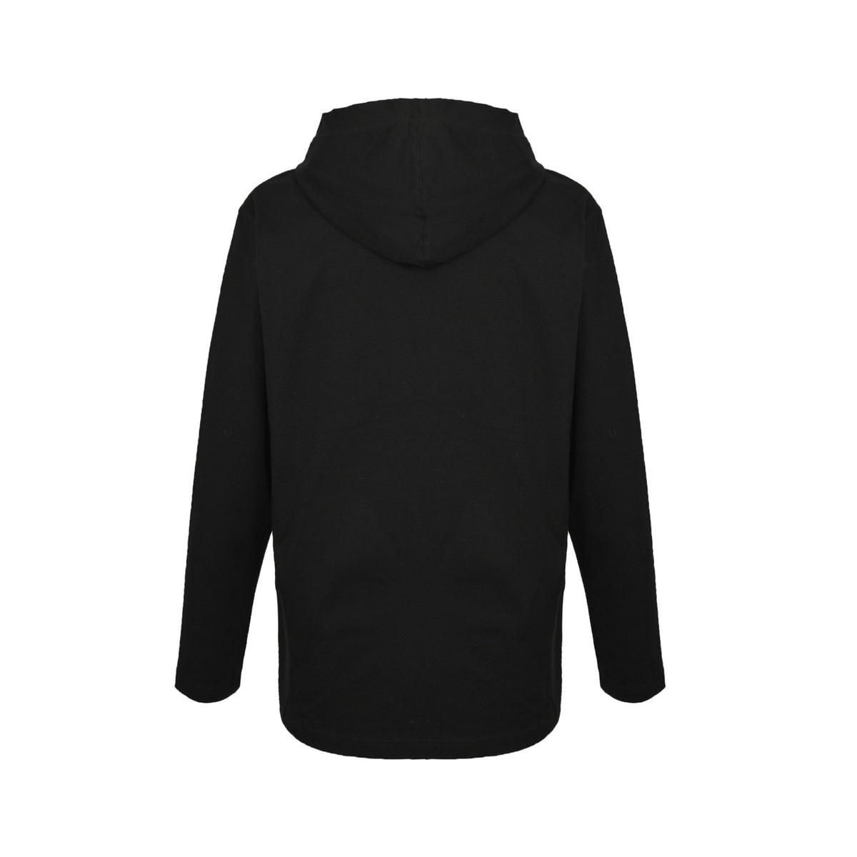 Prada collared cotton loose hooded sweatshirt