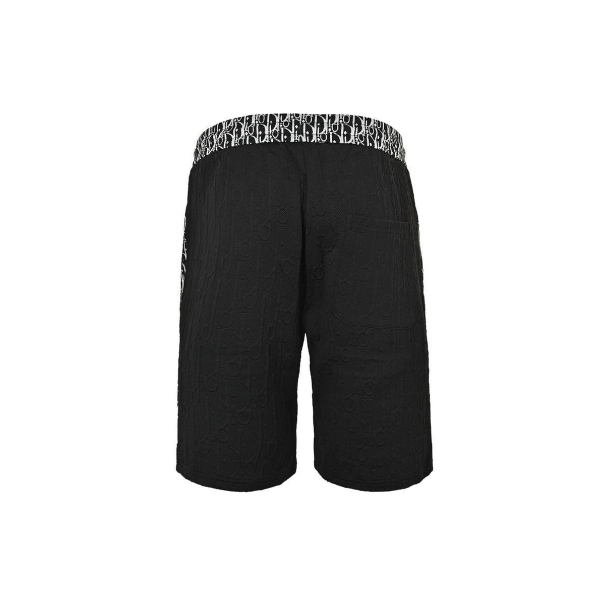 Dior dark pattern old flower jacquard web shorts