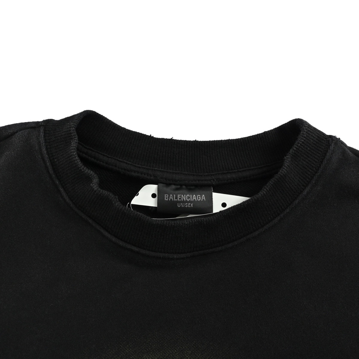 Balenciaga hand-painted lettering round neck sweatshirt