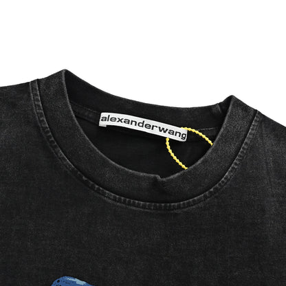 Alexander Wang/Alexander hot diamond ice cube print short sleeves