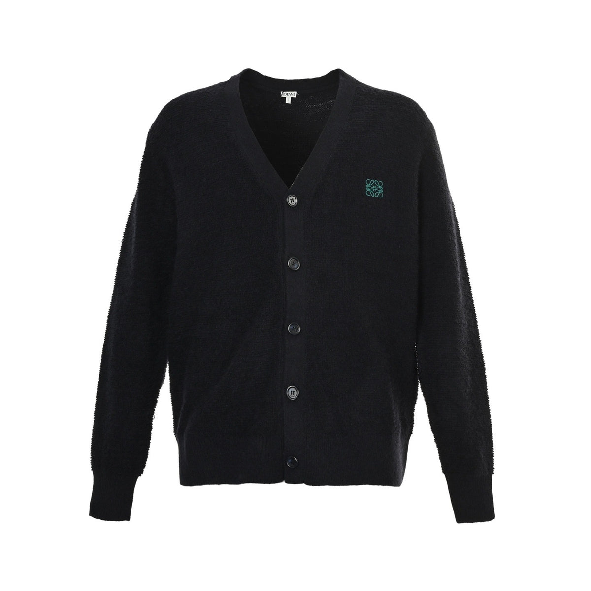 Loewe 25Fw embroidered logo sweater cardigan jacket
