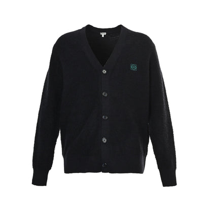 Loewe 25Fw embroidered logo sweater cardigan jacket