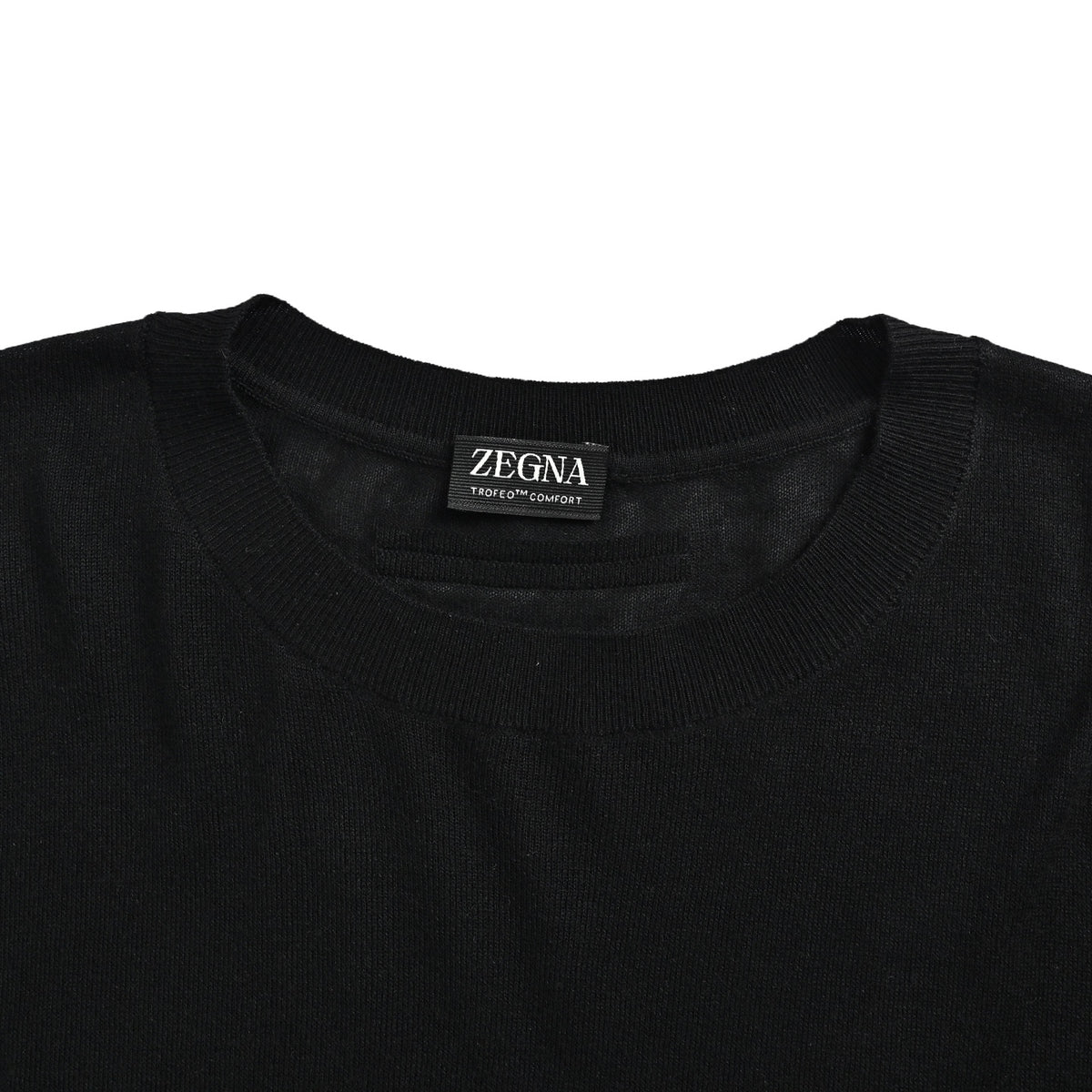 ZEGNA solid color wool knitted short sleeves