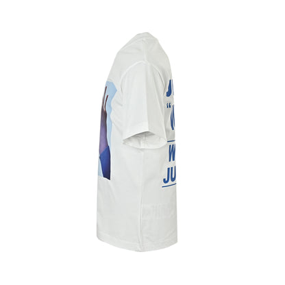 JIL SANDER blue sky print short sleeves
